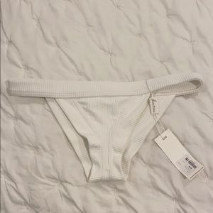 Frankies Bikinis White Bikini Bottoms BRAND NEW!!